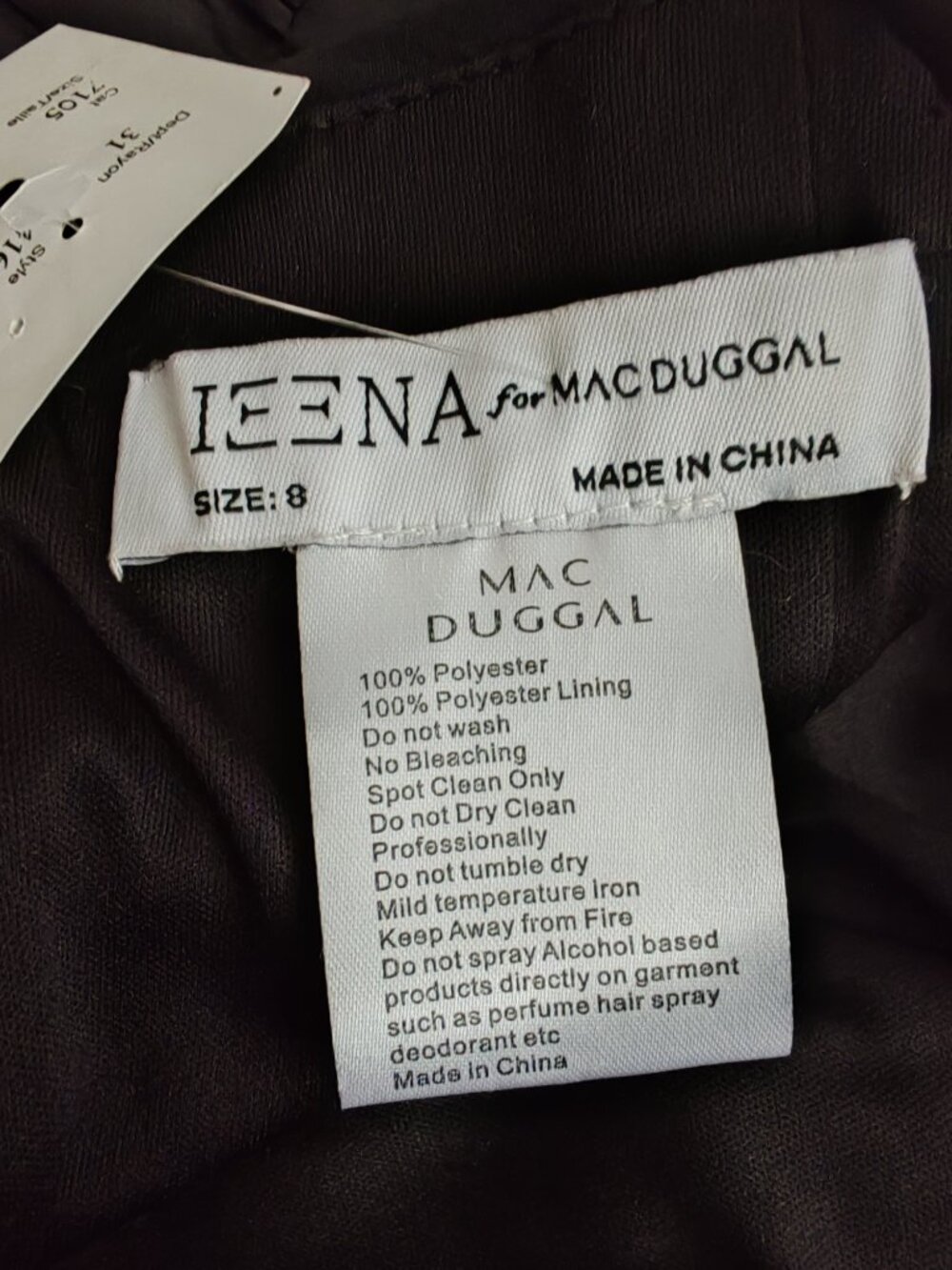 NWT IEENA for Mac Duggal Black Ruched Sweetheart Bubble Hem Mini Cocktail Dress - Picture 12 of 16